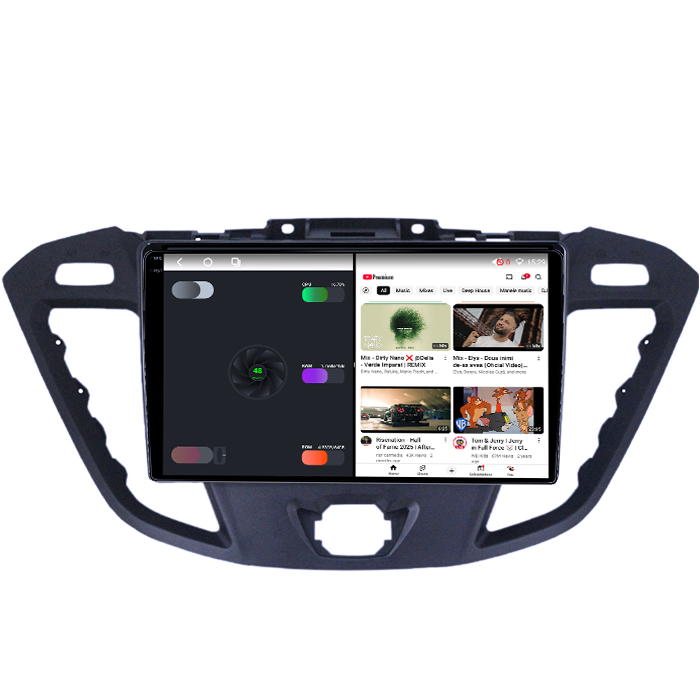 Navigatie dedicata Ford Transit 2013-2018, 4GB RAM 64GB ROM, Octacore, Android 14, Display QLED 1K 9", Carplay&Android Auto, SIM 4G, Ventilator Activ [3]