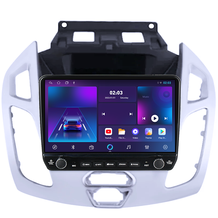 Navigatie dedicata Ford Transit Connect 2015 Tesla cu butoane rotative model 2024, 4GB RAM 64GB ROM, Procesor Quadcore, Android 14, Display QLED 10", DSP, Carplay&Android Auto [6]