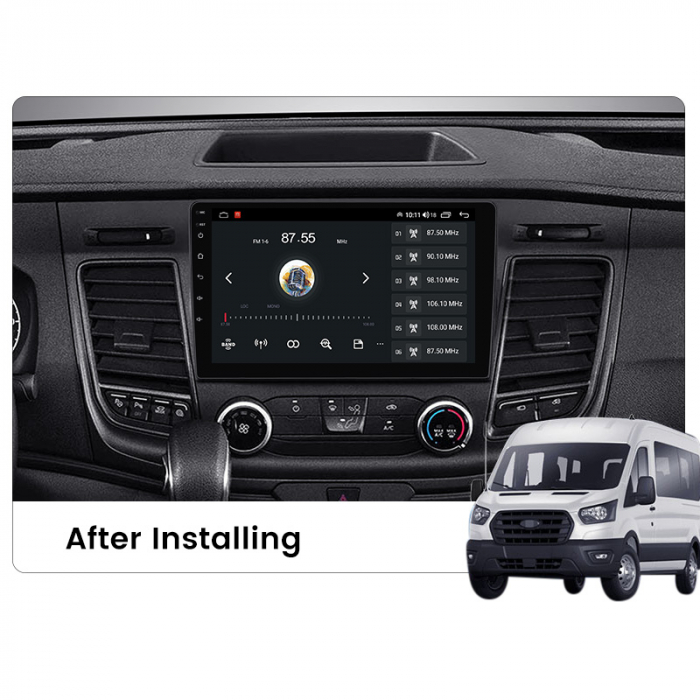 Navigatie dedicata Ford Transit 350 2020-2021, 4 GB RAM 64 ROM, Android 13, Display QLED, 9", DSP, Carplay, Android Auto, Internet, Youtube , Waze , Wi Fi , Usb , Bluetooth [5]