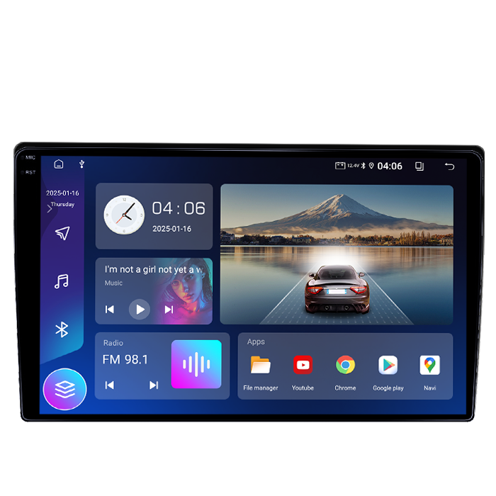 Navigatie dedicata Ford Transit 350 2020-2021, 4GB RAM 64GB ROM, Quadcore, Android 14, Display QLED 1K 9", DSP, Carplay&Android Auto, Suport camere AHD [3]