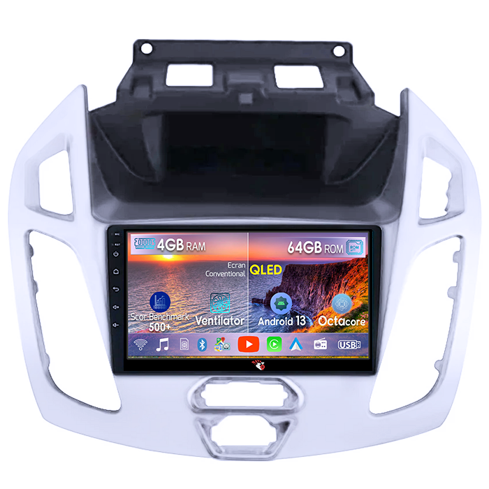 Navigatie dedicata Ford Transit Connect 2015, 4GB RAM 64GB ROM, Octacore, Android 13, Display QLED 9", DSP, Carplay, Android Auto, SIM 4G [1]