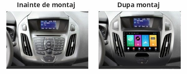 Navigatie dedicata Ford Transit Connect 2015, 4GB RAM 64GB ROM, Octacore, Android 13, Display QLED 9", DSP, Carplay, Android Auto, SIM 4G [2]