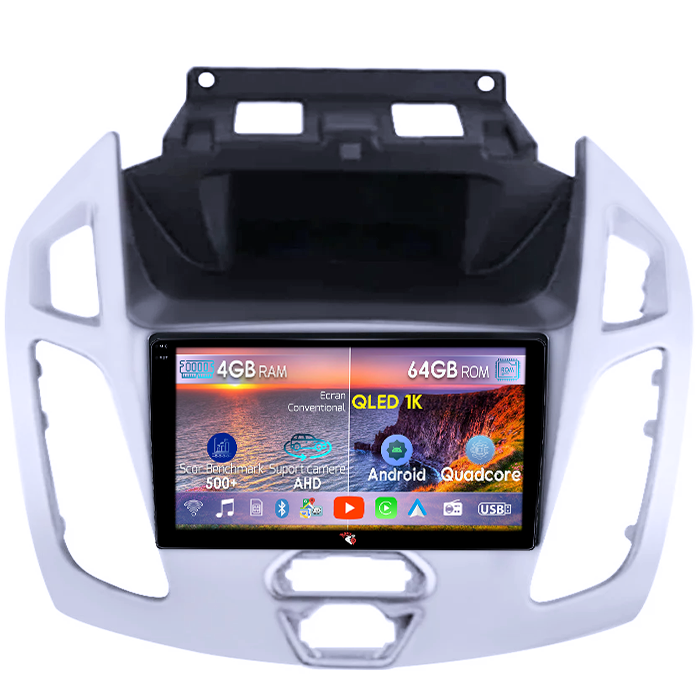 Navigatie dedicata Ford Transit Connect 2015, 4GB RAM 64GB ROM, Octacore, Android 14, Display QLED 1K 9", Carplay&Android Auto, SIM 4G, Ventilator Activ [1]