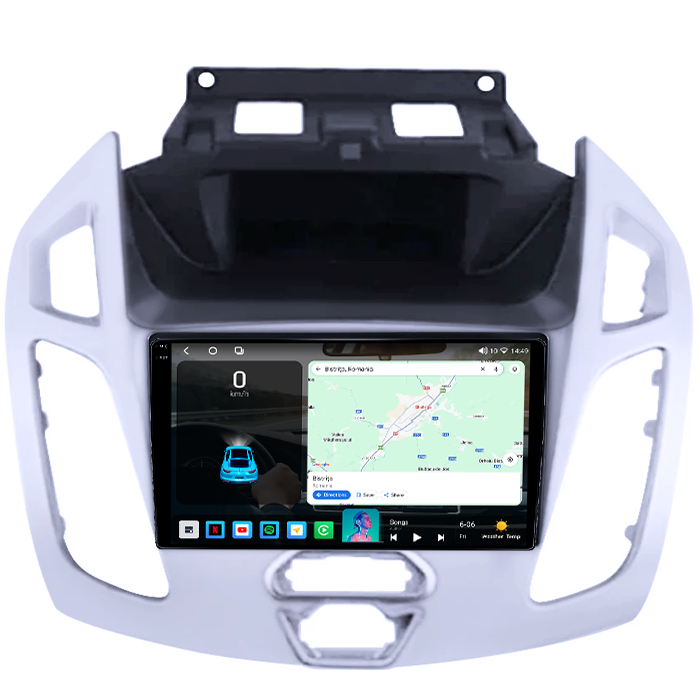Navigatie dedicata Ford Transit Connect 2015, 4GB RAM 64GB ROM, Octacore, Android 14, Display QLED 1K 9", Carplay&Android Auto, SIM 4G, Ventilator Activ [2]