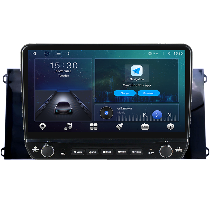 Navigatie dedicata Ford Transit PRO 2022 Tesla cu butoane rotative model 2024, 4GB RAM 64GB ROM, Procesor Quadcore, Android 14, Display QLED 10", DSP, Carplay&Android Auto [7]