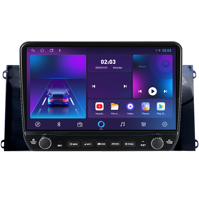Navigatie dedicata Ford Transit PRO 2022 Tesla cu butoane rotative model 2024, 4GB RAM 64GB ROM, Procesor Quadcore, Android 14, Display QLED 10", DSP, Carplay&Android Auto [6]