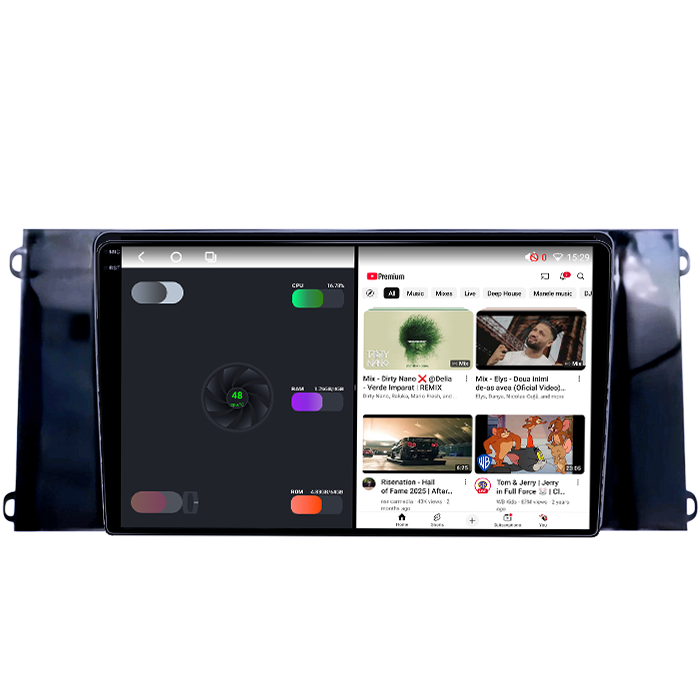 Navigatie dedicata Ford Transit PRO 2022, 4GB RAM 64GB ROM, Octacore, Android 14, Display QLED 1K 9", Carplay&Android Auto, SIM 4G, Ventilator Activ [3]
