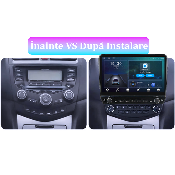 Navigatie dedicata Honda Accord 7 2003-2008 Tesla cu butoane rotative model 2024, 4GB RAM 64GB ROM, Procesor Quadcore, Android 14, Display QLED 10", DSP, Carplay&Android Auto [5]