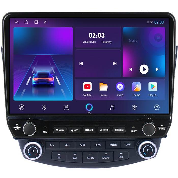 Navigatie dedicata Honda Accord 7 2003-2008 Tesla cu butoane rotative model 2024, 4GB RAM 64GB ROM, Procesor Quadcore, Android 14, Display QLED 10", DSP, Carplay&Android Auto [6]