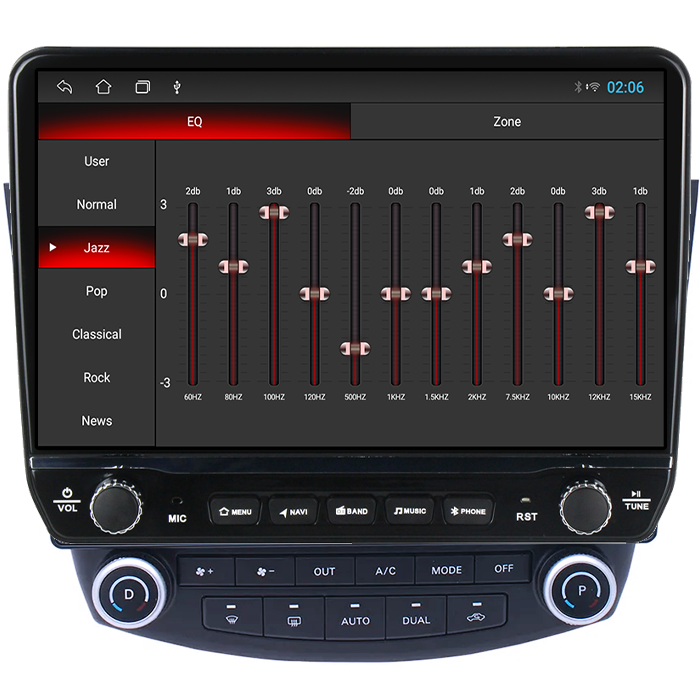 Navigatie dedicata Honda Accord 7 2003-2008 Tesla cu butoane rotative model 2024, 4GB RAM 64GB ROM, Procesor Quadcore, Android 14, Display QLED 10", DSP, Carplay&Android Auto [2]