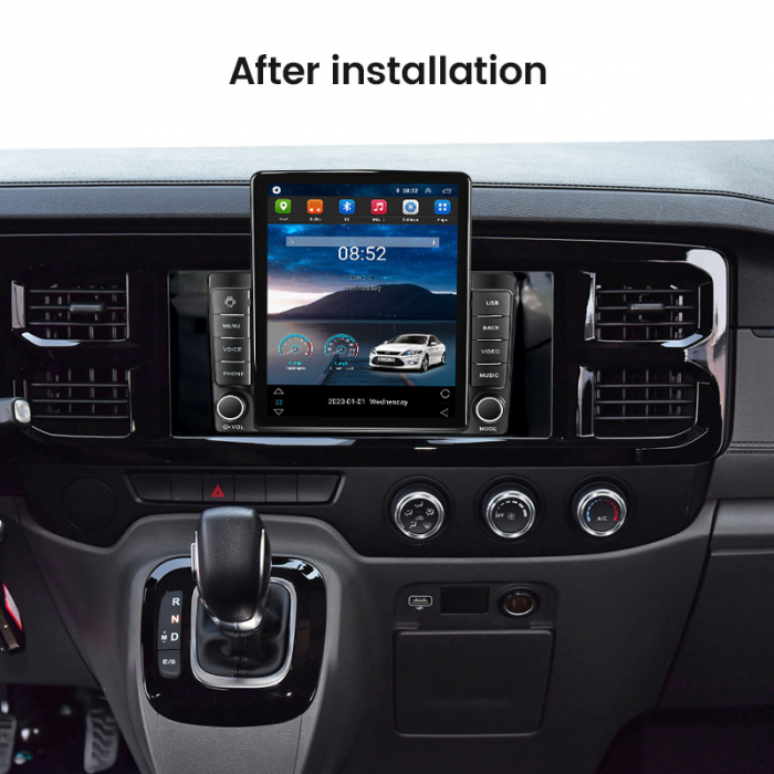 Navigatie dedicata Ford Transit PRO 2022 ,Tesla Style, ANDROID 13,Carplay&Android Auto, 10 inch , 8+128GB, Internet, Aplicatii, Waze, Gps [4]