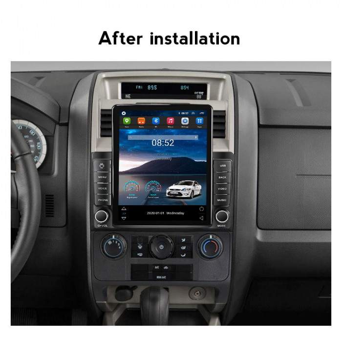 Navigatie dedicata Fusion Mondeo 2009-2012 ,Tesla Style, ANDROID 13,Carplay&Android Auto, 10 inch , 8+128GB, Internet, Aplicatii, Waze, Gps [4]
