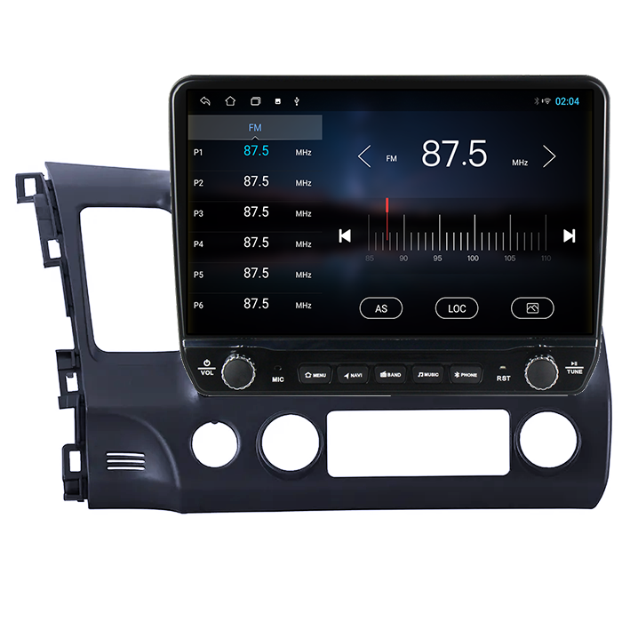 Navigatie dedicata Honda Civic 2006-2011 Tesla cu butoane rotative model 2024, 4GB RAM 64GB ROM, Procesor Quadcore, Android 14, Display QLED 10", DSP, Carplay&Android Auto [3]
