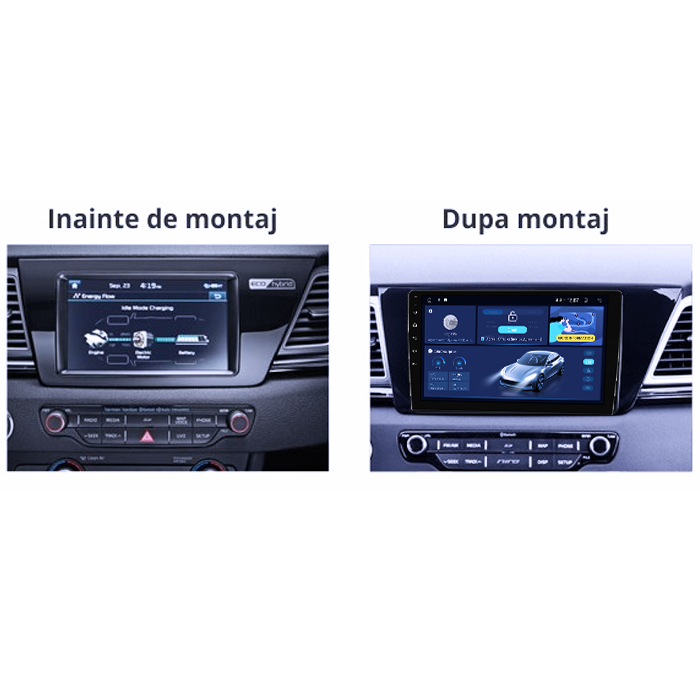 Navigatie dedicata Kia Niro 2016-2019, 12GB RAM 256GB ROM, Android 14, Rezolutie 2K, Display QLED, 9", DSP, Carplay, Android Auto, Internet, Youtube, Waze, Wi Fi, USB [5]