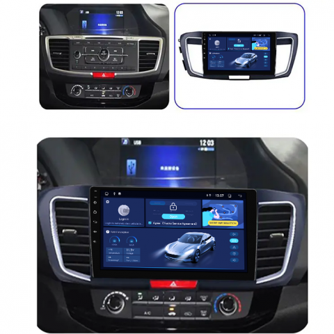 Navigatie dedicata Honda Accord 9th 2014-2017, 4GB RAM 64GB ROM, Quadcore, Android 14, Display QLED 1K 9", DSP, Carplay&Android Auto, Suport camere AHD [4]