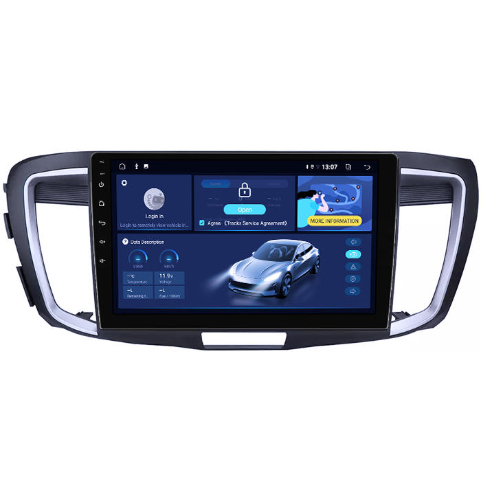 Navigatie dedicata Honda Accord 9th 2014-2017, 8GB RAM 128GB ROM, Octacore, Platforma TS18, Android 13, Display QLED 9”, Suporta camera 360º, DSP, Carplay&Android Auto, SIM 4G, Ventilator Activ [2]