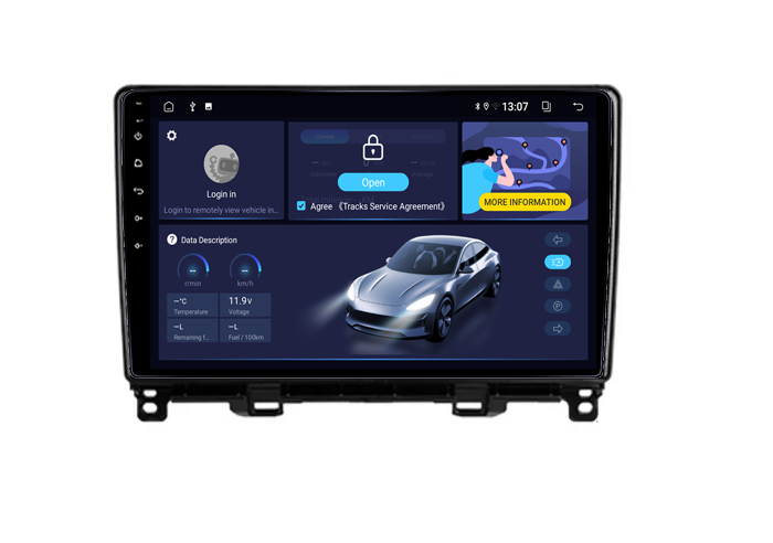 Navigatie dedicata Honda Fit Jazz 2020-2022, 4GB RAM 64GB ROM, Quadcore, Android 14, Display QLED  9", DSP, Carplay&Android Auto, Suport camere AHD [2]