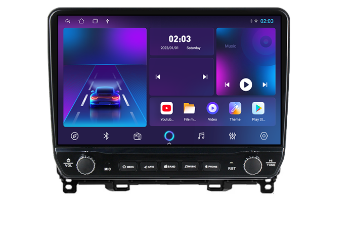 Navigatie dedicata Honda Fit Jazz 2020-2022 Tesla Cu Butoane Rotative Model 2024, 4GB RAM 64GB ROM, Procesor Quadcore, Android 14, Display QLED 10", DSP, Carplay&Android [2]