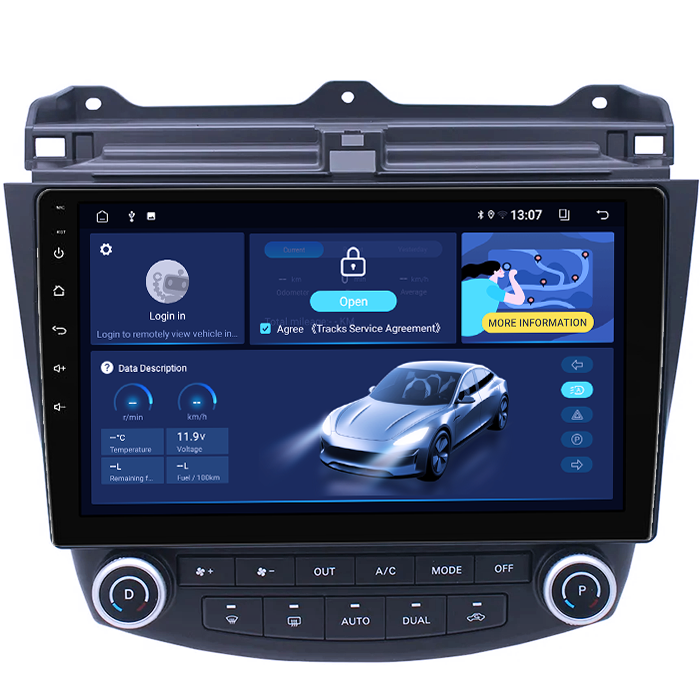 Navigatie dedicata Honda Accord VII 2003 - 2008, 8GB RAM 128GB ROM, Octacore, Platforma TS18, Android 13, Display QLED 10”, Suporta camera 360º, DSP, Carplay&Android Auto, SIM 4G, Ventilator Activ [2]
