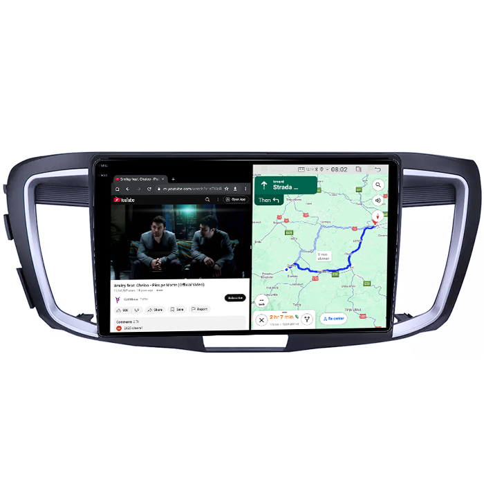 Navigatie dedicata Honda Accord 9th 2014-2017, 12GB RAM 256GB ROM, Android 14, Rezolutie 2K, Display QLED, 9", DSP, Carplay, Android Auto, Internet, Youtube, Waze, Wi Fi, USB [4]