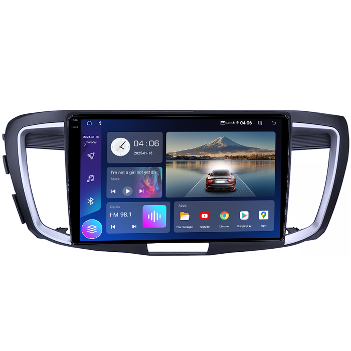 Navigatie dedicata Honda Accord 9th 2014-2017, 12GB RAM 256GB ROM, Android 14, Rezolutie 2K, Display QLED, 9", DSP, Carplay, Android Auto, Internet, Youtube, Waze, Wi Fi, USB [2]