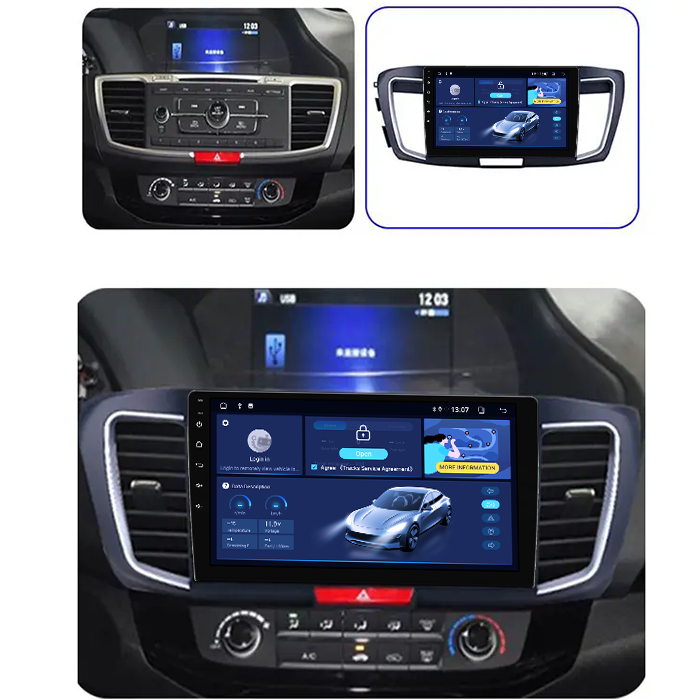 Navigatie dedicata Honda Accord 9th 2014-2017, 12GB RAM 256GB ROM, Android 14, Rezolutie 2K, Display QLED, 9", DSP, Carplay, Android Auto, Internet, Youtube, Waze, Wi Fi, USB [5]