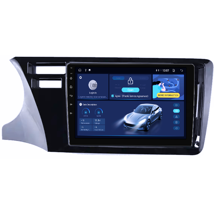 Navigatie dedicata Honda City 2014, 8GB RAM 128GB ROM, Octacore, Platforma TS18, Android 13, Display QLED 9”, Suporta camera 360º, DSP, Carplay&Android Auto, SIM 4G, Ventilator Activ [2]
