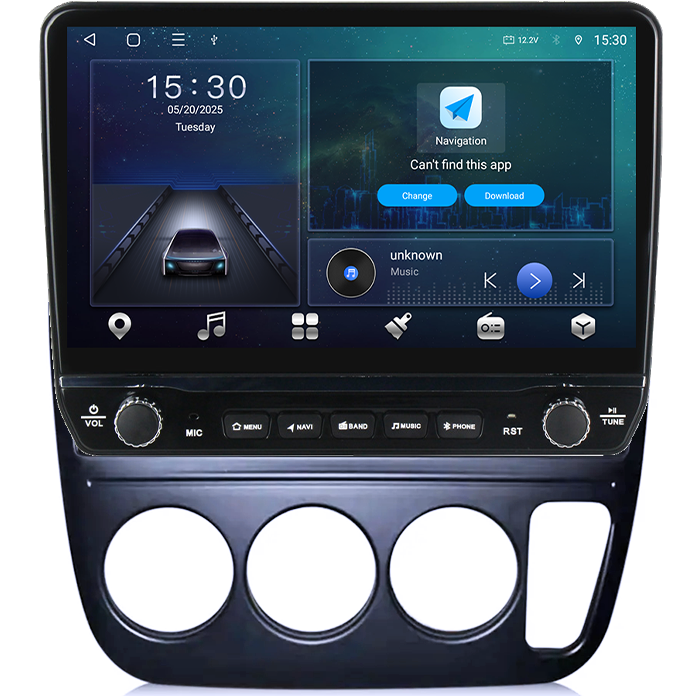 Navigatie dedicata Honda CR-V 1998 Tesla cu butoane rotative model 2024, 4GB RAM 64GB ROM, Procesor Quadcore, Android 14, Display QLED 10", DSP, Carplay&Android Auto [7]
