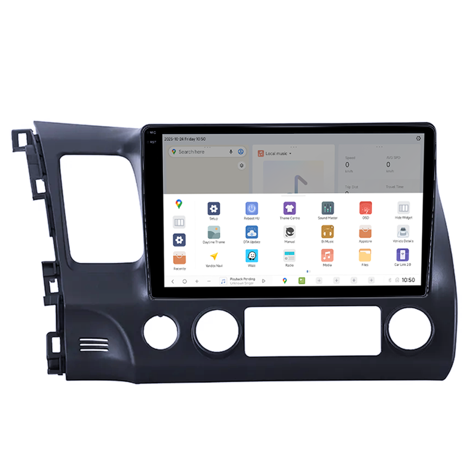 Navigatie dedicata Honda Civic 2006-2011, DUDU3, 4GB RAM 64GB ROM, Octacore, Platforma 8581, Android, Display QLED 9", DSP, Carplay&AndroidAuto [3]