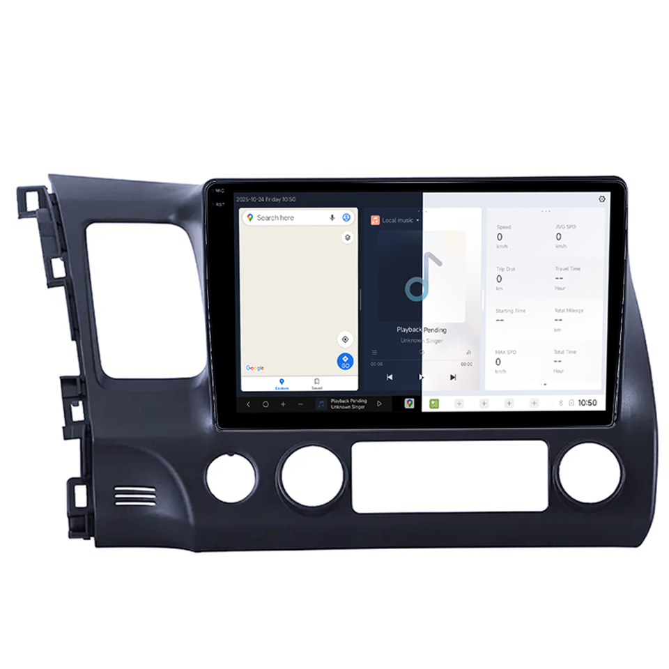 Navigatie dedicata Honda Civic 2006-2011, DUDU3, 4GB RAM 64GB ROM, Octacore, Platforma 8581, Android, Display QLED 9", DSP, Carplay&AndroidAuto [2]