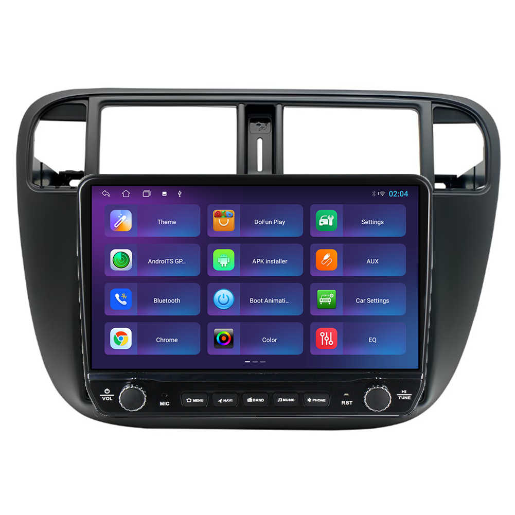 Navigatie dedicata Honda Civic 1995-2001 Tesla Cu Butoane Rotative Model 2024, 4GB RAM 64GB ROM, Procesor Quadcore, Android 14, Display QLED 10", DSP, Carplay&Android [3]