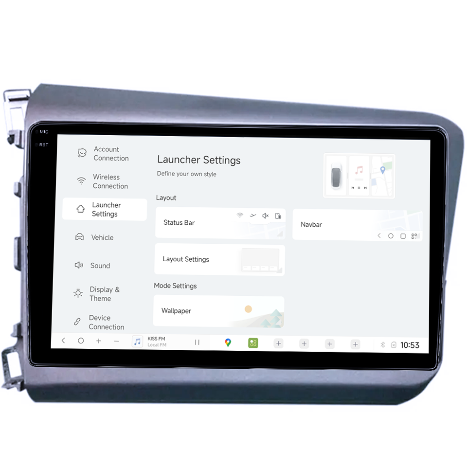 Navigatie dedicata Honda Civic 2011-2015, DUDU3, 4GB RAM 64GB ROM, Octacore, Platforma 8581, Android, Display QLED 9", DSP, Carplay&AndroidAuto [5]