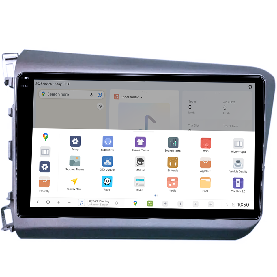 Navigatie dedicata Honda Civic 2011-2015, DUDU3, 4GB RAM 64GB ROM, Octacore, Platforma 8581, Android, Display QLED 9", DSP, Carplay&AndroidAuto [3]