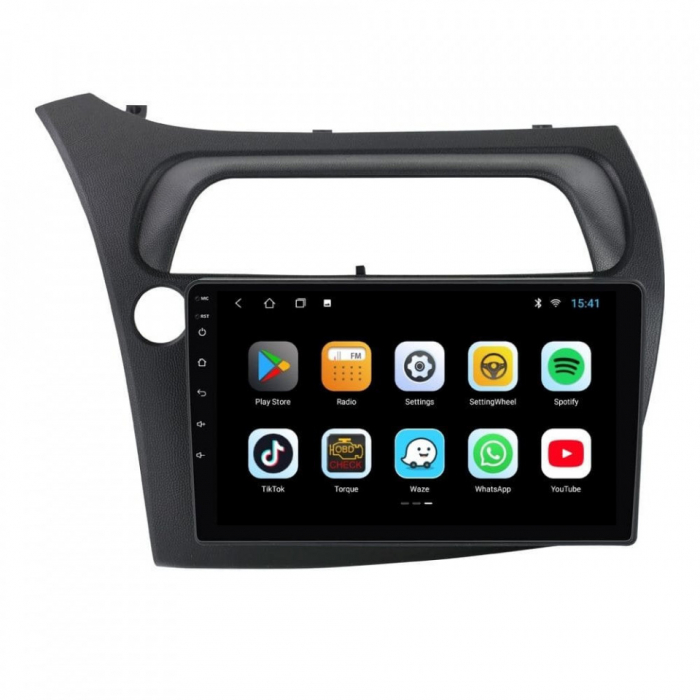 Navigatie dedicata Honda Civic 2005-2011, 4 GB RAM 32 ROM, Android 13, Display QLED, 9", DSP, Carplay, Android Auto, Internet, Youtube , Waze , Wi Fi , Usb , Bluetooth [3]