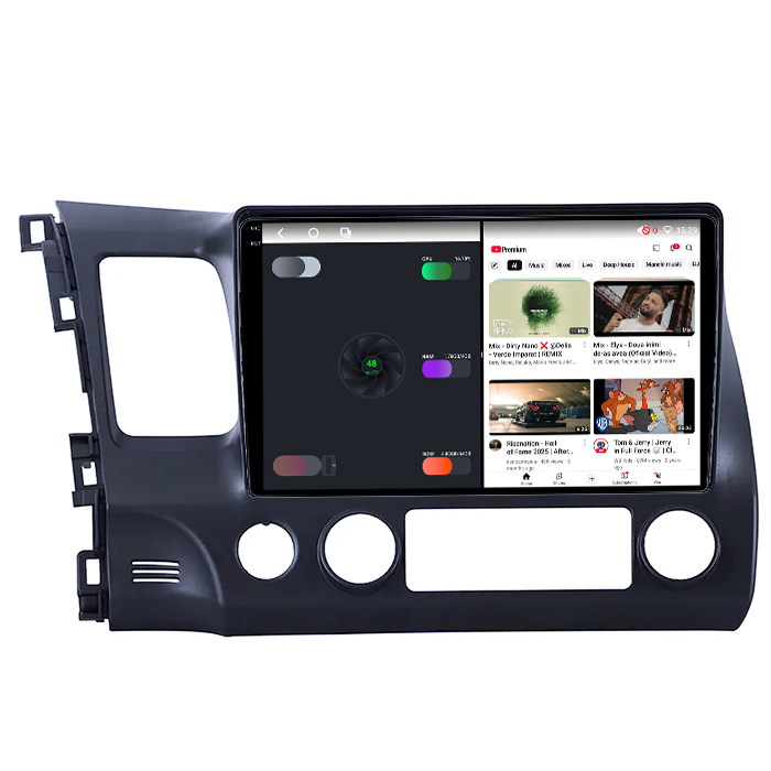 Navigatie dedicata Honda Civic 2006-2011, 4GB RAM 64GB ROM, Octacore, Android 14, Display QLED 1K 10", Carplay&Android Auto, SIM 4G, Ventilator Activ [3]