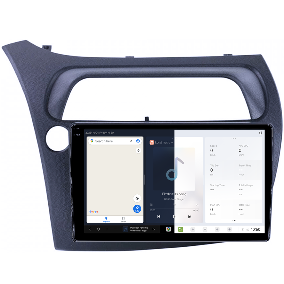 Navigatie dedicata Honda Civic 2005-2011, DUDU3, 4GB RAM 64GB ROM, Octacore, Platforma 8581, Android, Display QLED 9", DSP, Carplay&AndroidAuto [2]