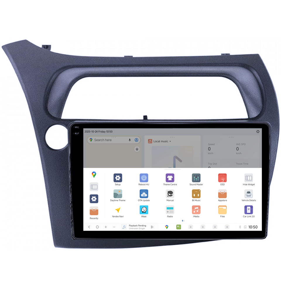 Navigatie dedicata Honda Civic 2005-2011, DUDU3, 4GB RAM 64GB ROM, Octacore, Platforma 8581, Android, Display QLED 9", DSP, Carplay&AndroidAuto [3]
