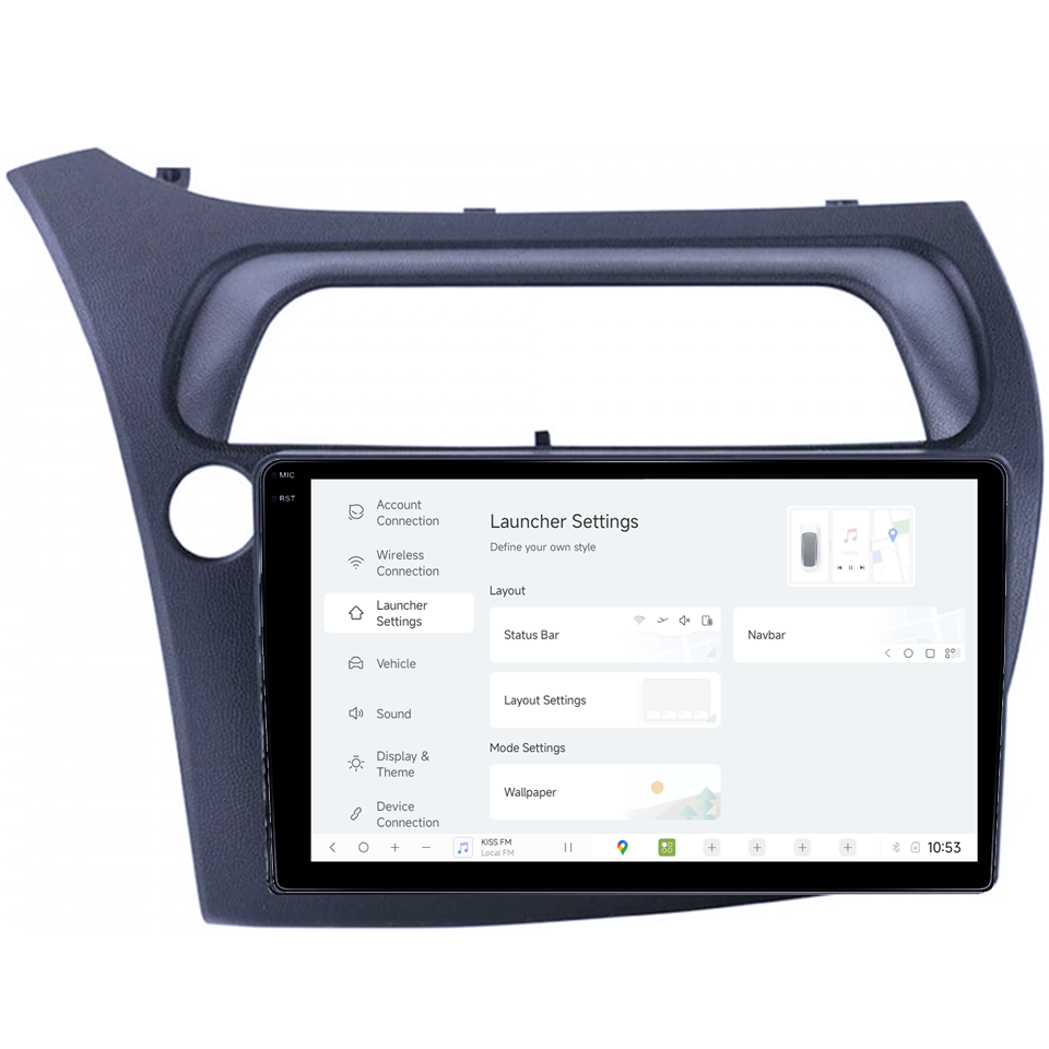 Navigatie dedicata Honda Civic 2005-2011, DUDU3, 4GB RAM 64GB ROM, Octacore, Platforma 8581, Android, Display QLED 9", DSP, Carplay&AndroidAuto [5]