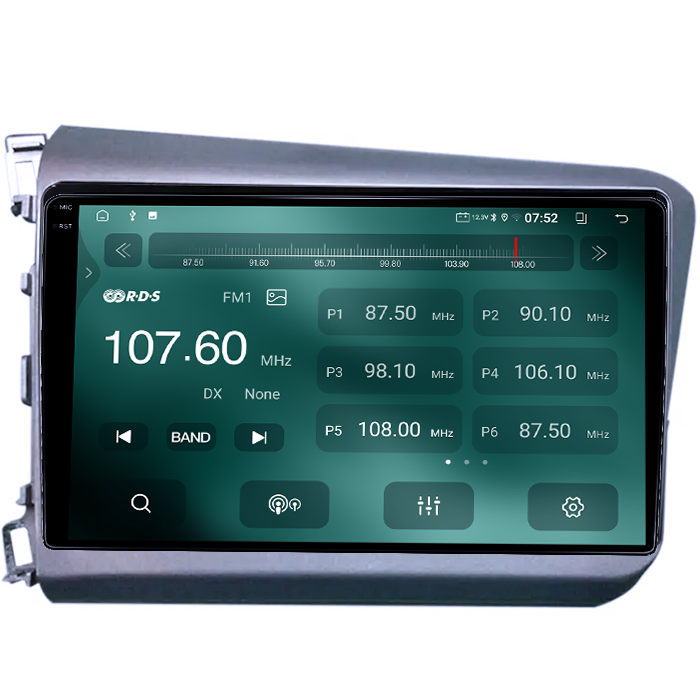 Navigatie dedicata Honda Civic 2011-2015, 4GB RAM 64GB ROM, Quadcore, Android 14, Display QLED 1K 9", DSP, Carplay&Android Auto, Suport camere AHD [3]
