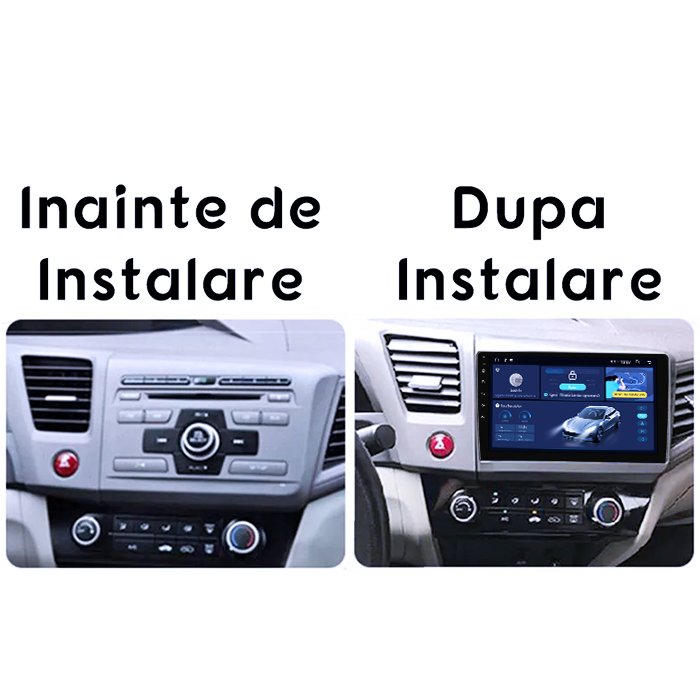 Navigatie dedicata Honda Civic ( 2011 - 2015 ), 8GB RAM 128GB ROM, Octacore, Platforma TS18, Android 13, Display QLED 9”, Suporta camera 360º, DSP, Carplay&Android Auto, SIM 4G, Ventilator Activ [5]