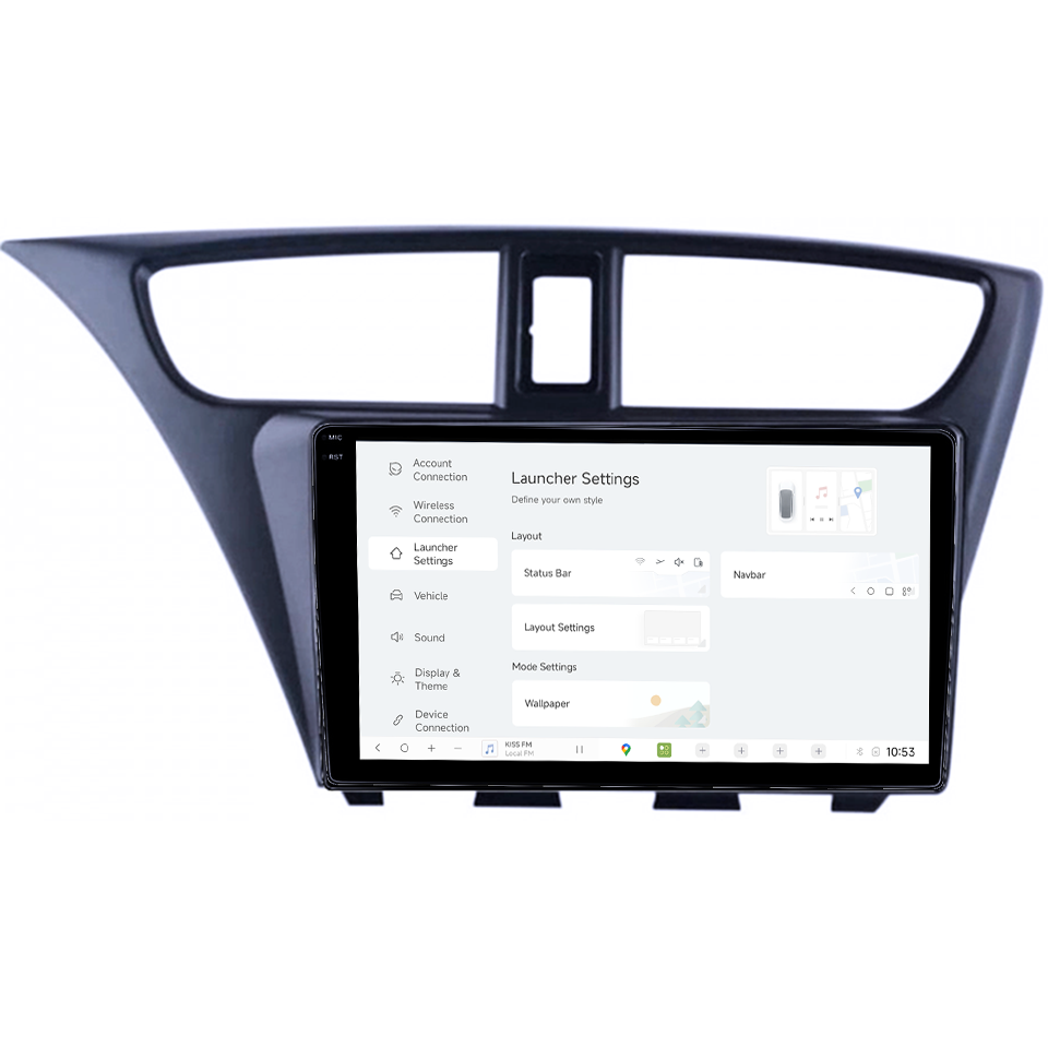 Navigatie dedicata Honda Civic IX Hatchback 2011-2015, DUDU3, 4GB RAM 64GB ROM, Octacore, Platforma 8581, Android, Display QLED 9", DSP, Carplay&AndroidAuto [5]