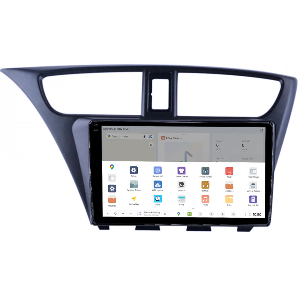 Navigatie dedicata Honda Civic IX Hatchback 2011-2015, DUDU3, 4GB RAM 64GB ROM, Octacore, Platforma 8581, Android, Display QLED 9", DSP, Carplay&AndroidAuto [3]