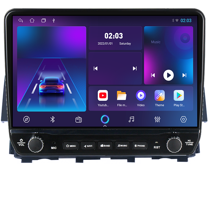 Navigatie dedicata Honda Civic (2016+) Tesla cu butoane rotative model 2024, 4GB RAM 64GB ROM, Procesor Quadcore, Android 14, Display QLED 10", DSP, Carplay&Android Auto [6]