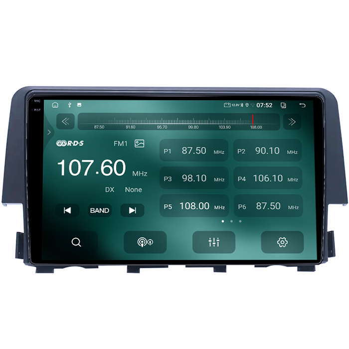 Navigatie dedicata Honda Civic 2016-2020, 4GB RAM 64GB ROM, Quadcore, Android 14, Display QLED 1K 9", DSP, Carplay&Android Auto, Suport camere AHD [3]
