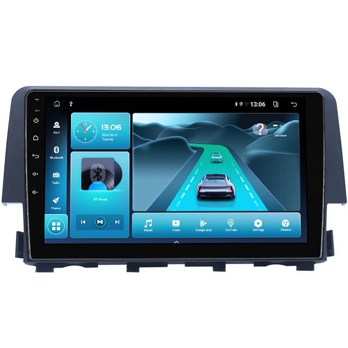 Navigatie dedicata Honda Civic ( 2016 - 2020 ), 8GB RAM 128GB ROM, Octacore, Platforma TS18, Android 13, Display QLED 9”, Suporta camera 360º, DSP, Carplay&Android Auto, SIM 4G, Ventilator Activ [3]