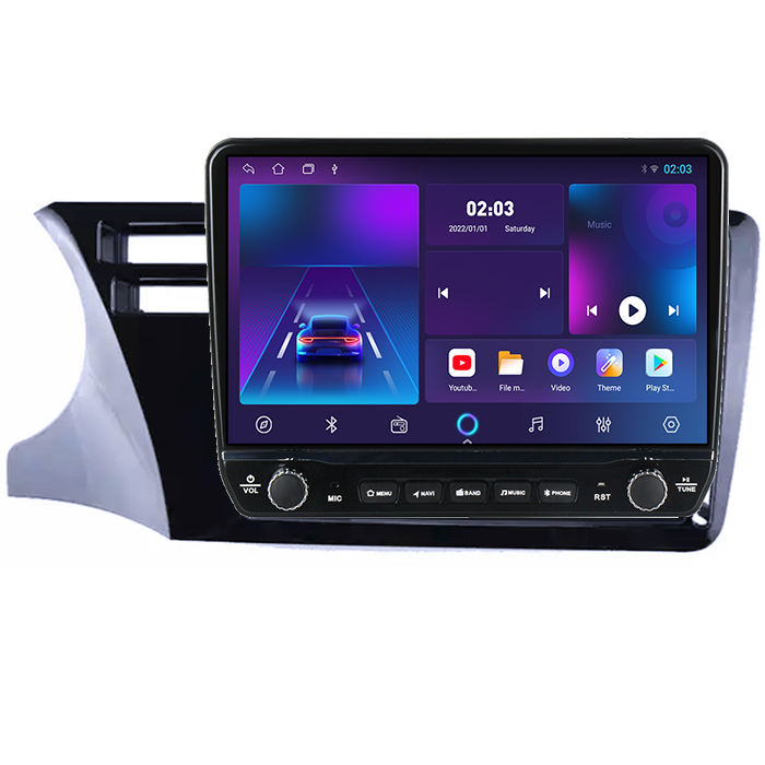 Navigatie dedicata Honda City 2014 Tesla cu butoane rotative model 2024, 4GB RAM 64GB ROM, Procesor Quadcore, Android 14, Display QLED 10", DSP, Carplay&Android Auto [5]