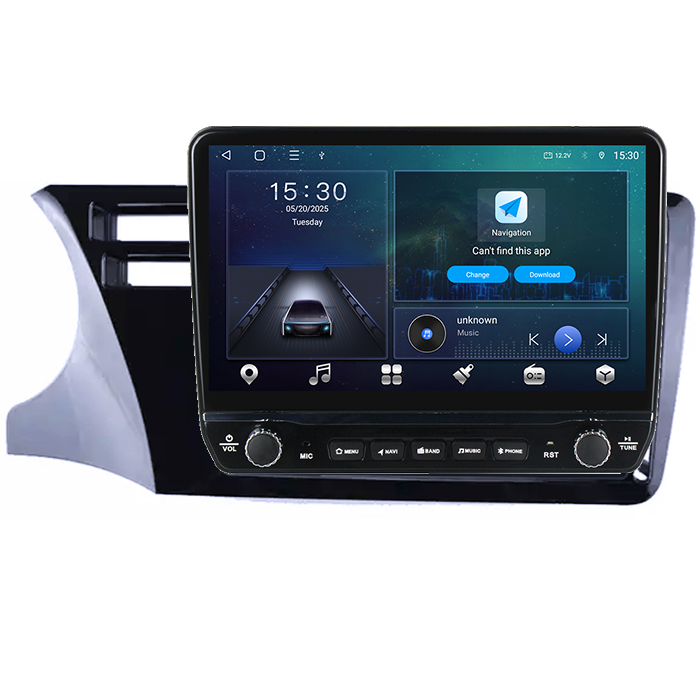 Navigatie dedicata Honda City 2014 Tesla cu butoane rotative model 2024, 4GB RAM 64GB ROM, Procesor Quadcore, Android 14, Display QLED 10", DSP, Carplay&Android Auto [7]