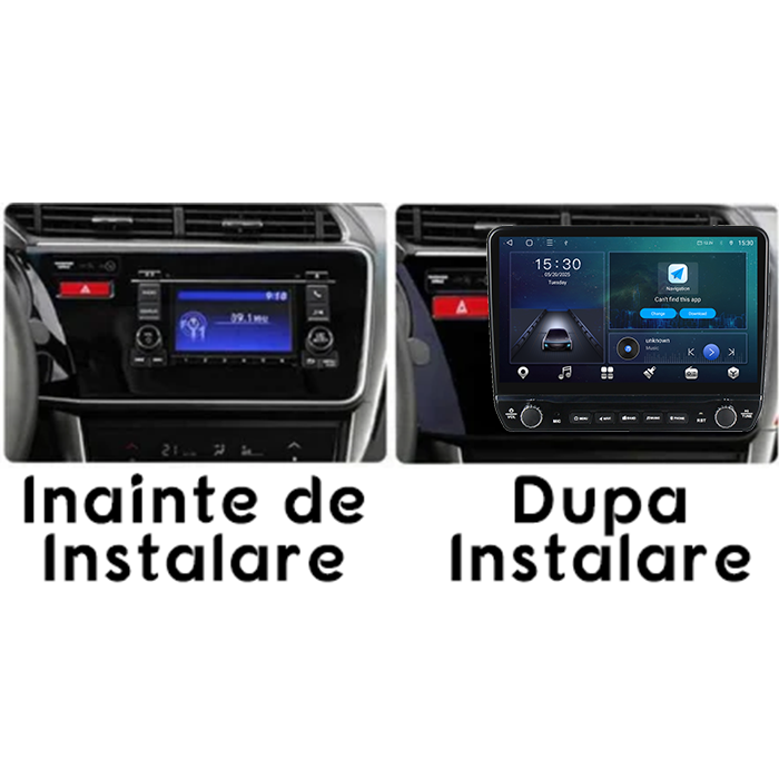 Navigatie dedicata Honda City 2014 Tesla cu butoane rotative model 2024, 4GB RAM 64GB ROM, Procesor Quadcore, Android 14, Display QLED 10", DSP, Carplay&Android Auto [6]