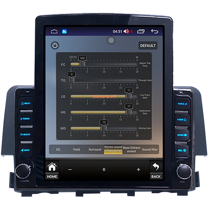 Navigatie dedicata Honda Civic (2016+) Tesla Style, 4GB RAM 64GB ROM, Procesor Quadcore, Android 14, Display QLED 10", DSP, Carplay&Android Auto                     [3]