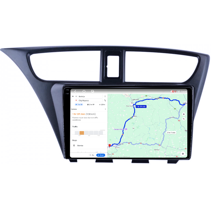 Navigatie dedicata Honda Civic IX Hatchback 2011-2015, 4GB RAM 64GB ROM, Procesor Qualcomm Octacore, Android 14, Rezolutie 2K, Display QLED 9", DSP, Carplay&Android Auto, SIM 4G [6]